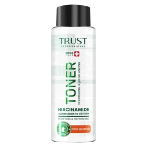 The toner is suitable for oily to combination skin